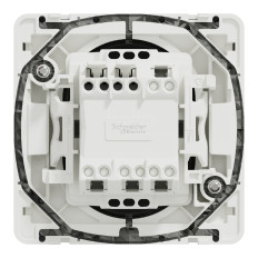 Bouton poussoir - Composable - Connexion auto - IP55 - IK08 - Blanc - Mureva Styl