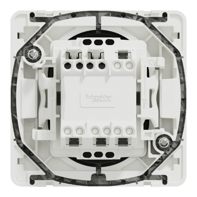 Bouton poussoir - Composable - Connexion auto - IP55 - IK08 - Blanc - Mureva Styl