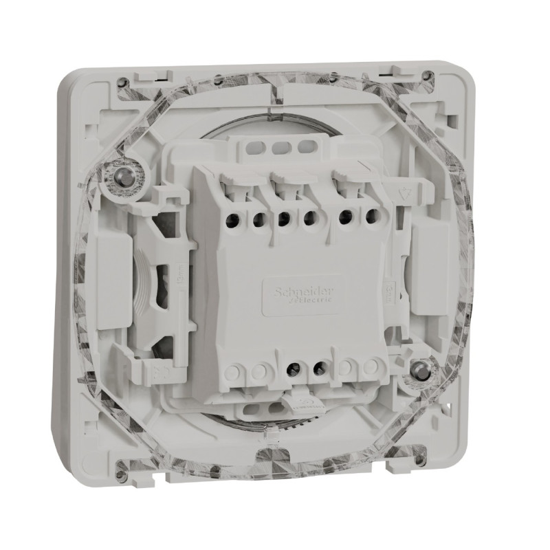 Permutateur - Composable - Connexion auto - IP55 - IK08 - Blanc - Mureva Styl
