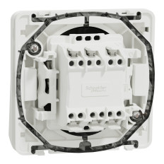 Double va-et-vient - Composable - IP55 - IK08 - Blanc - Mureva Styl