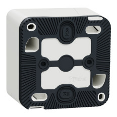 Va-et-vient complet - Saillie - Connexion auto - IP55 - IK08 - Blanc - Mureva Styl