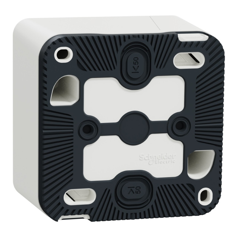 Va-et-vient complet - Saillie - Connexion auto - IP55 - IK08 - Blanc - Mureva Styl