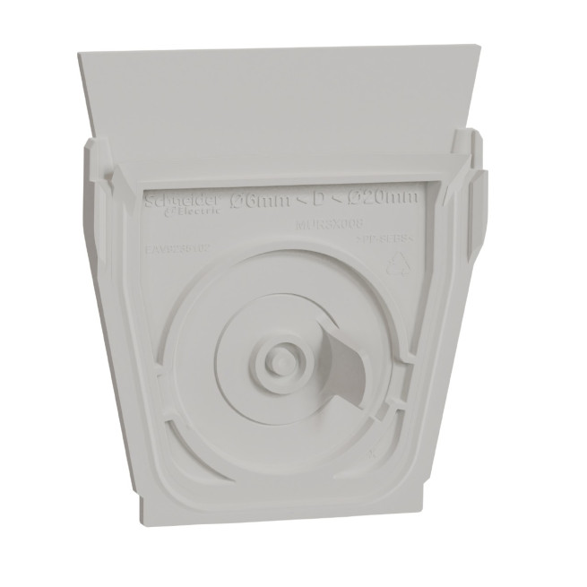 MUR39008-Appareillage-étanche-sup-IP55 Mureva-Styl-Entrée-de-câble-simple-IP55-blanc