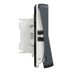 Double bouton poussoir - Composable - IP55 - IK07 - Gris - Mureva Styl