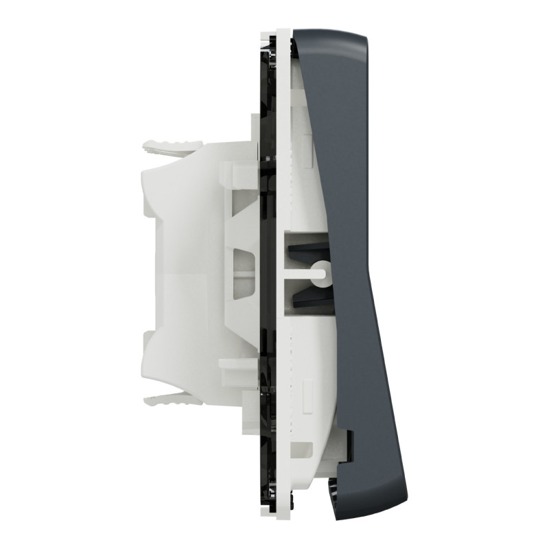 Double bouton poussoir - Composable - IP55 - IK07 - Gris - Mureva Styl
