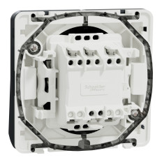 Double bouton poussoir - Composable - IP55 - IK07 - Gris - Mureva Styl
