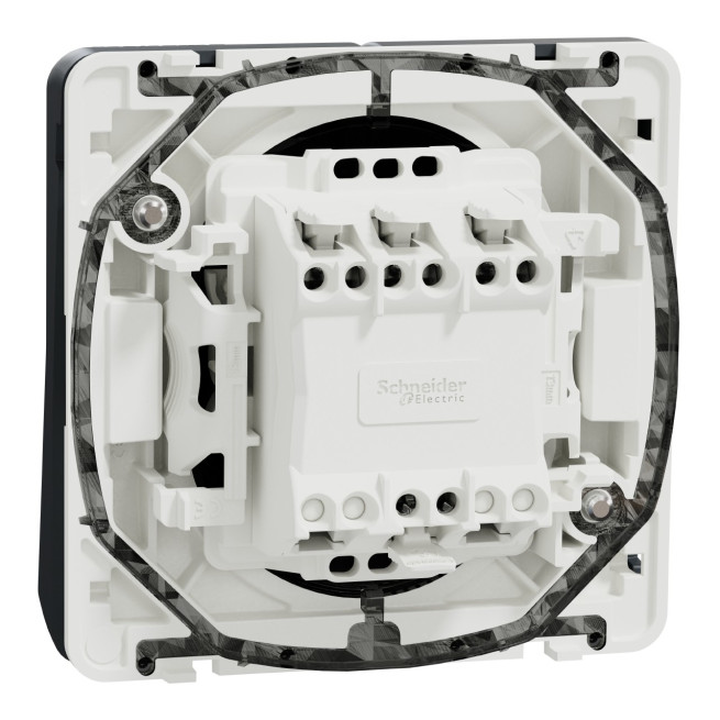 Double bouton poussoir - Composable - IP55 - IK07 - Gris - Mureva Styl