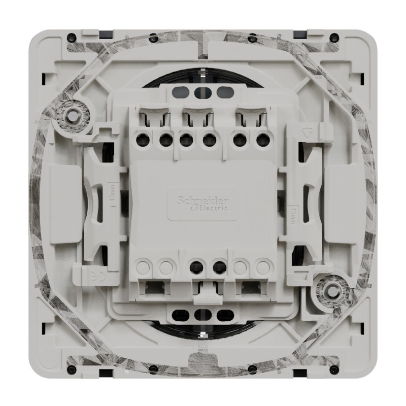 MUR35228-Appareillage-étanche-sup-IP55 Mureva-Styl-Dble-bouton-poussoir-lumineux-LED-composable-IP55-IK07-gris