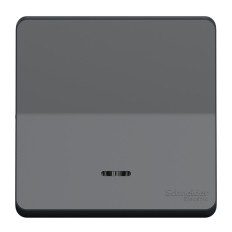 Bouton poussoir lumineux LED - Composable - IP55 - IK08 - Gris - Mureva Styl