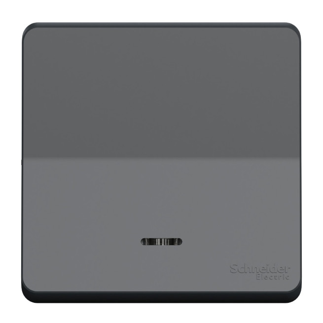 Bouton poussoir lumineux LED - Composable - IP55 - IK08 - Gris - Mureva Styl