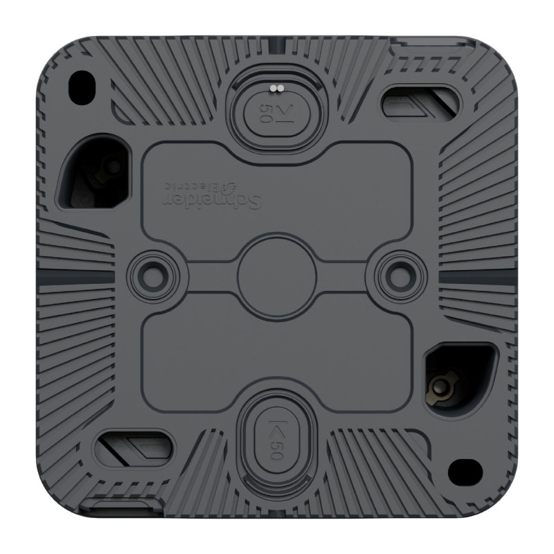 MUR35067-Appareillage-étanche-sup-IP55 Mureva-Styl-Interrupteur-temporisé-LED-saillie-IP55-IK08-gris