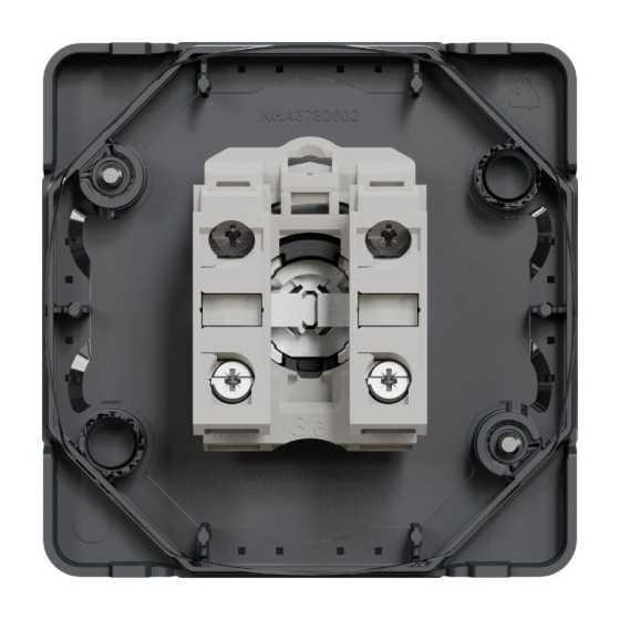 Interrupteur à clé 3 positions composable IP55 IK08 gris Appareillage étanche sup IP55 Mureva Styl