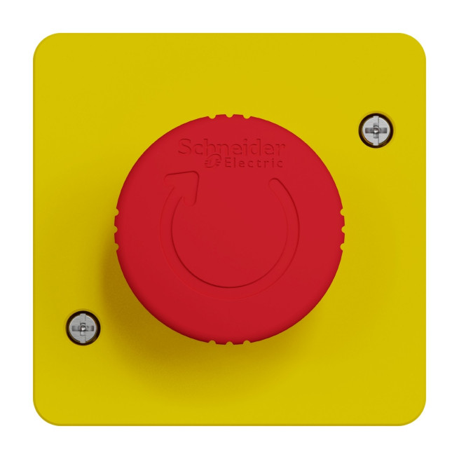 MUR35053-Appareillage-étanche-sup-IP55 Mureva-Styl-Arrêt-d'urgence-1-4-tour-composable-IP55-IK08-jaune