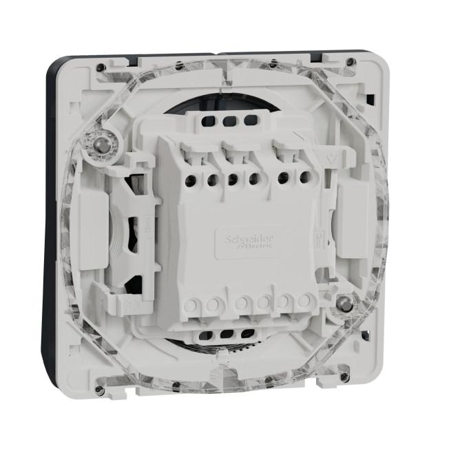MUR35042-Appareillage-étanche-sup-IP55 Mureva-Styl-Bouton-poussoir-volets-roulants-composable-IP55-IK07-gris