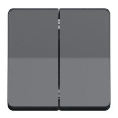 Bouton poussoir pour volet roulant - Composable - IP55 - IK07 - Gris - Mureva Styl