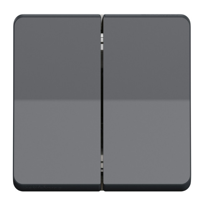 Bouton poussoir pour volet roulant - Composable - IP55 - IK07 - Gris - Mureva Styl