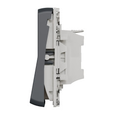 Bouton poussoir pour volet roulant - Composable - IP55 - IK07 - Gris - Mureva Styl