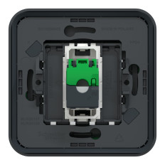 Prise RJ45 cat 6A blindé STP FTP - Composable - IP55 - IK07 - Gris - Mureva Styl