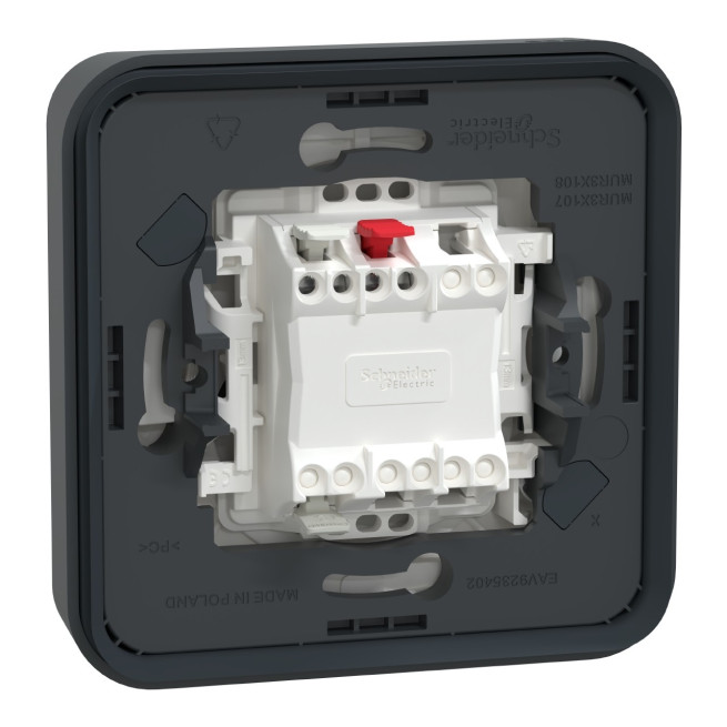 Va-et-vient complet - Encastré - Connexion auto - IP55 - IK08 - Gris - Murva Styl
