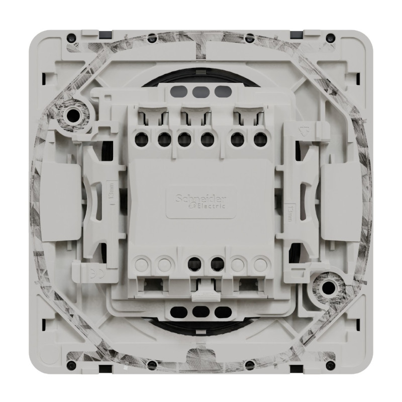 Interrupteur bipolaire - Composable - Connexion auto - Gris - Mureva Styl