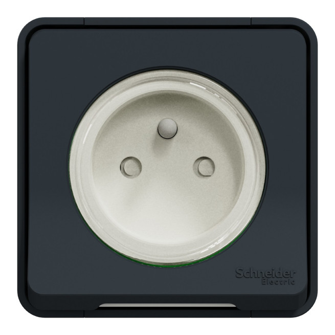 MUR35031P-Appareillage-étanche-sup-IP55 Mureva-Styl-Lot-de-48-2P+T-avec-boitier-saillie--gris--sans-emballage-unitaire