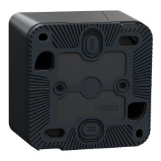 Bouton poussoir lumineux LED - Saillie - IP55 - IK08 - Gris - Mureva Styl
