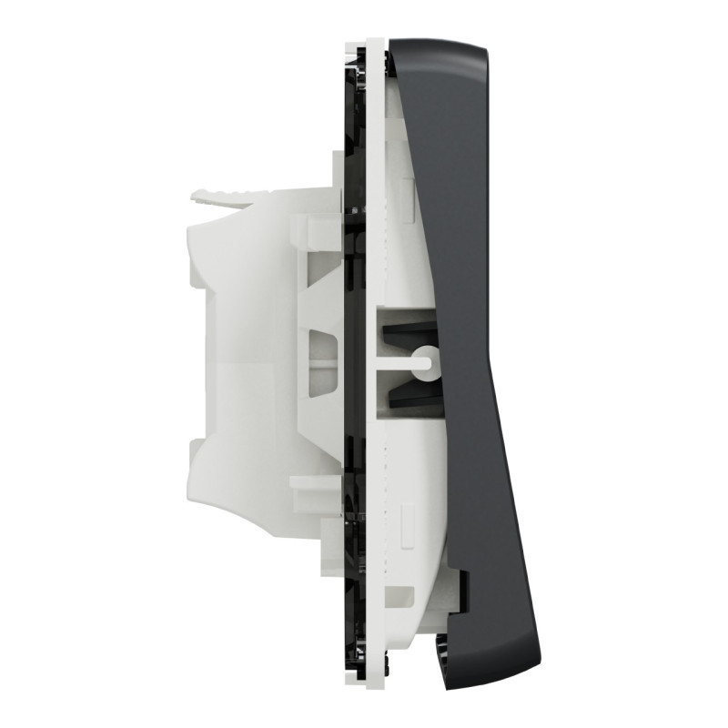 MUR35027-Appareillage-étanche-sup-IP55 Mureva-Styl-Bouton-poussoir-composable-IP55-IK08-connexion-auto-gris