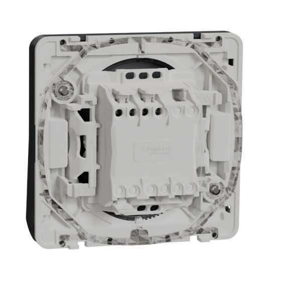 Va et vient lumineux LED composable IP55 IK08 connex auto gris Appareillage étanche sup IP55 Mureva Styl