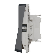 Va-et-vient lumineux LED - Composable - Connexion auto - IP55 - IK08 - Gris - Mureva Styl