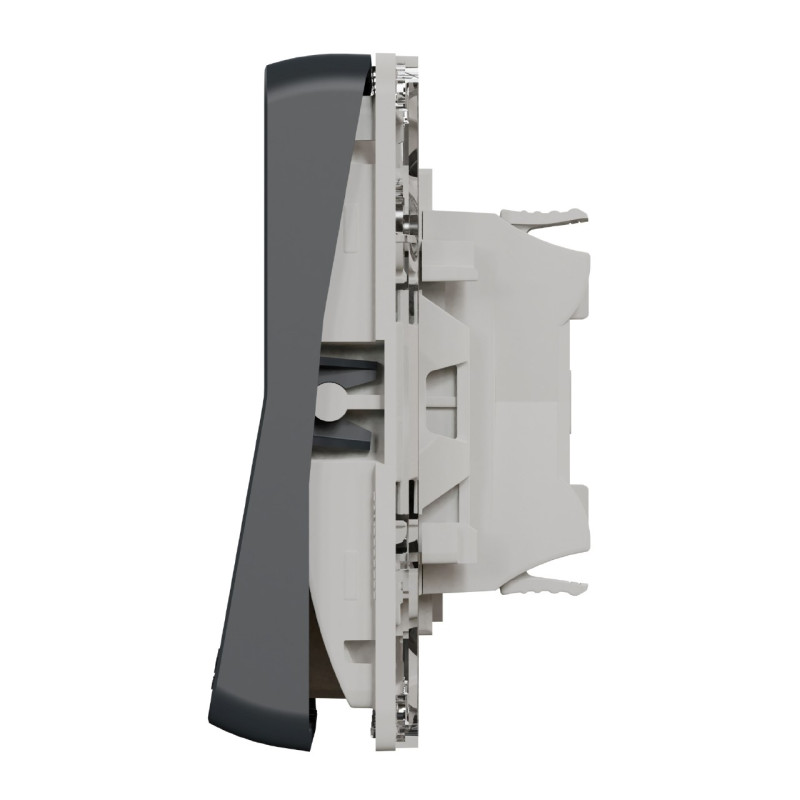 Va-et-vient lumineux LED - Composable - Connexion auto - IP55 - IK08 - Gris - Mureva Styl