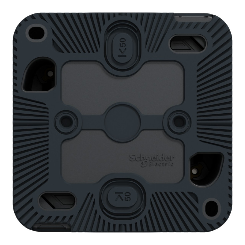 Double va-et-vient - Saillie - Connexion auto - IP55 - IK08 - Gris - Mureva Styl