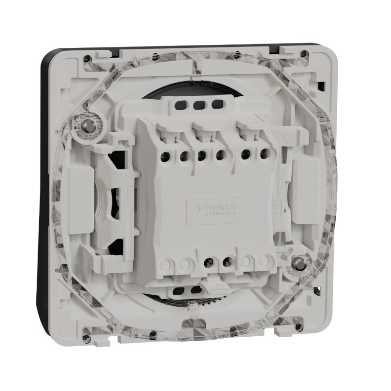 Permutateur - Composable - Connexion auto - IP55 - IK08 - Gris - Mureva Styl