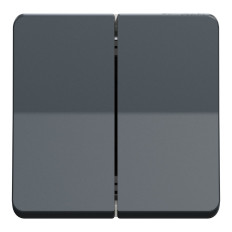 Double va-et-vient - Composable - Connexion auto - IP55 - IK08 - Gris - Mureva Styl