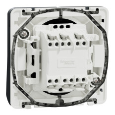 Double va-et-vient - Composable - Connexion auto - IP55 - IK08 - Gris - Mureva Styl