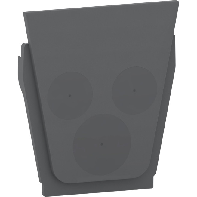MUR35007-Appareillage-étanche-sup-IP55 Mureva-Styl-Entrée-de-câble-triple-IP55-gris
