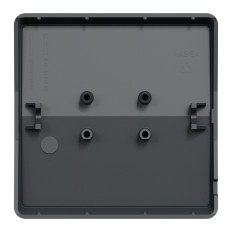Enjoliveur avec symbole lumière - IP55 - IK08 - Gris - Mureva Styl
