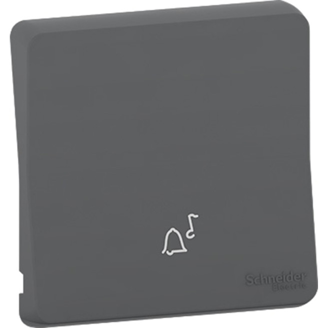 Enjoliveur avec symbole sonnette - IP55 - IK08 - Gris - Mureva Styl