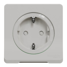 Prise de courant 2P+T - Schuko - Blanc - Mureva Styl