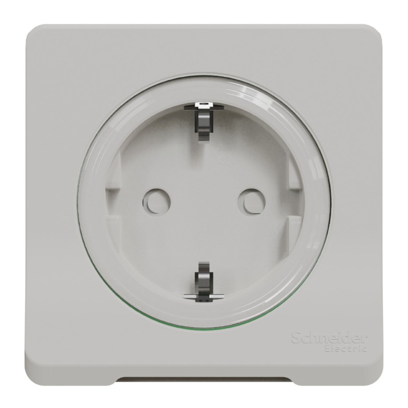 Prise de courant 2P+T - Schuko - Blanc - Mureva Styl
