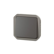 Interrupteur va-et-vient 10AX Anthracite Plexo