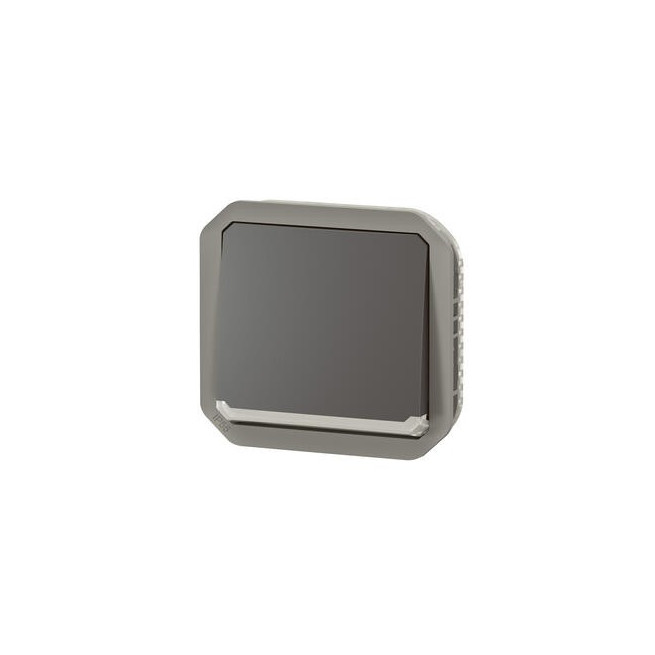 Interrupteur lumineux 10AX Anthracite Plexo