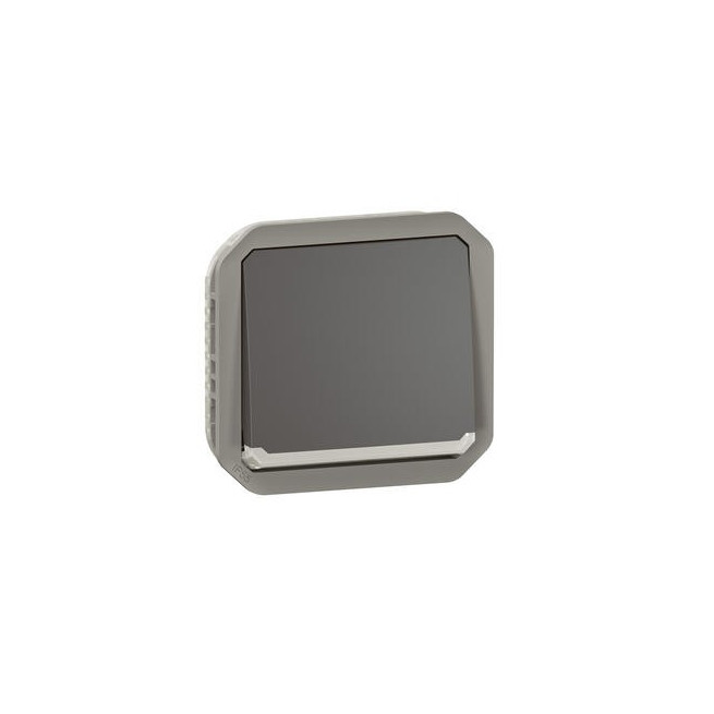 Interrupteur lumineux 10AX Anthracite Plexo