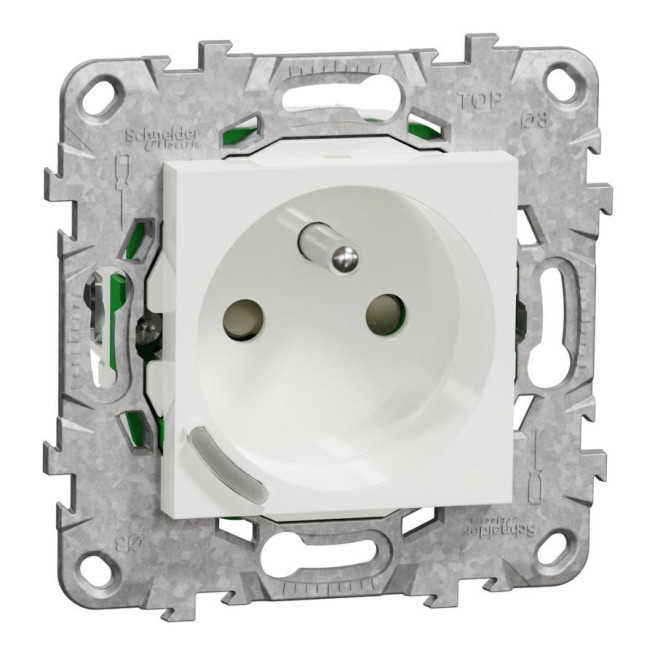 Prise Connectée 2P+T Zigbee Wiser Unica – Schneider Electric