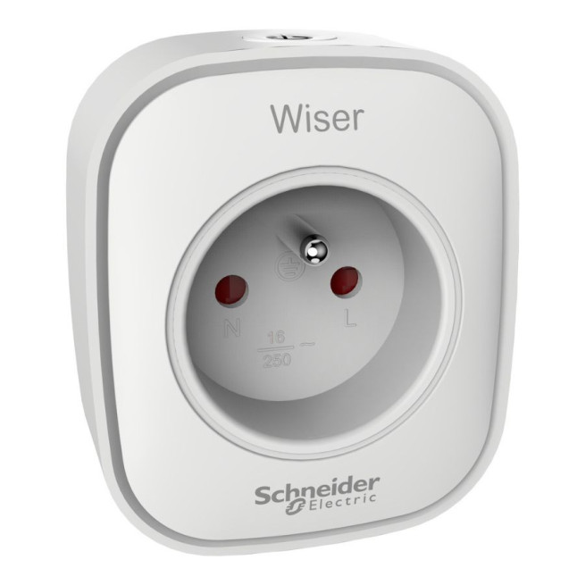 Prise Connectée + Répéteur Zigbee Wiser 13 A – Schneider CCTFR6500