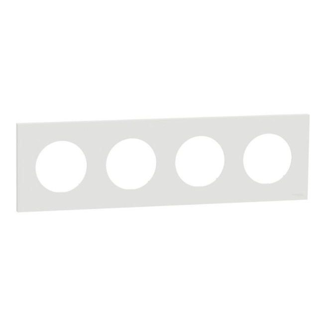 Plaque de finition 4 postes Odace – Schneider Electric