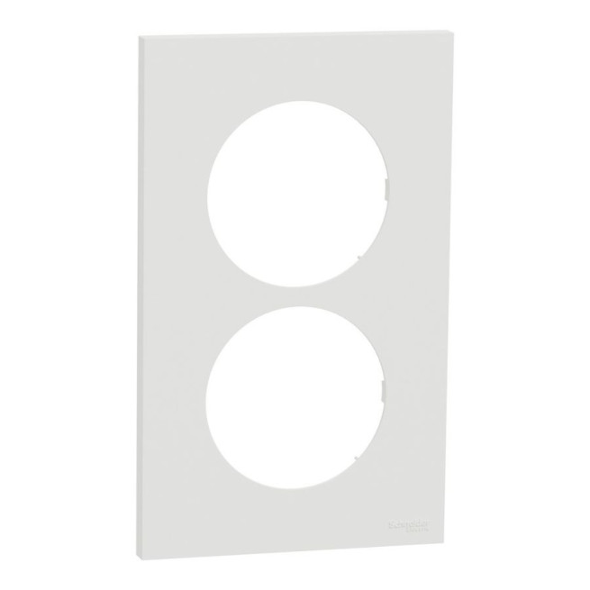Plaque de finition 2 postes Odace entraxe 57 mm – Schneider Electric