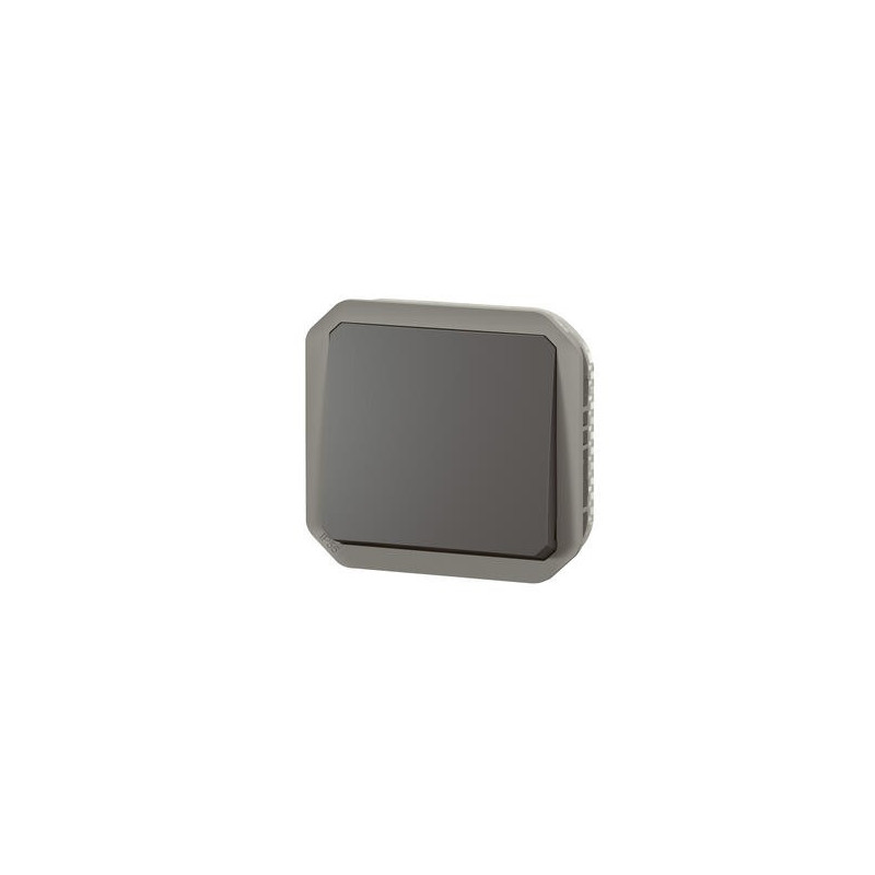 Poussoir NO composable Anthracite Plexo