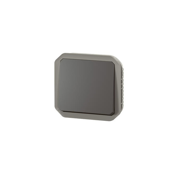 Poussoir NO composable Anthracite Plexo