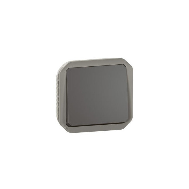 Poussoir NO composable Anthracite Plexo