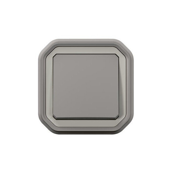Interrupteur va-et-vient 10AX Gris Plexo